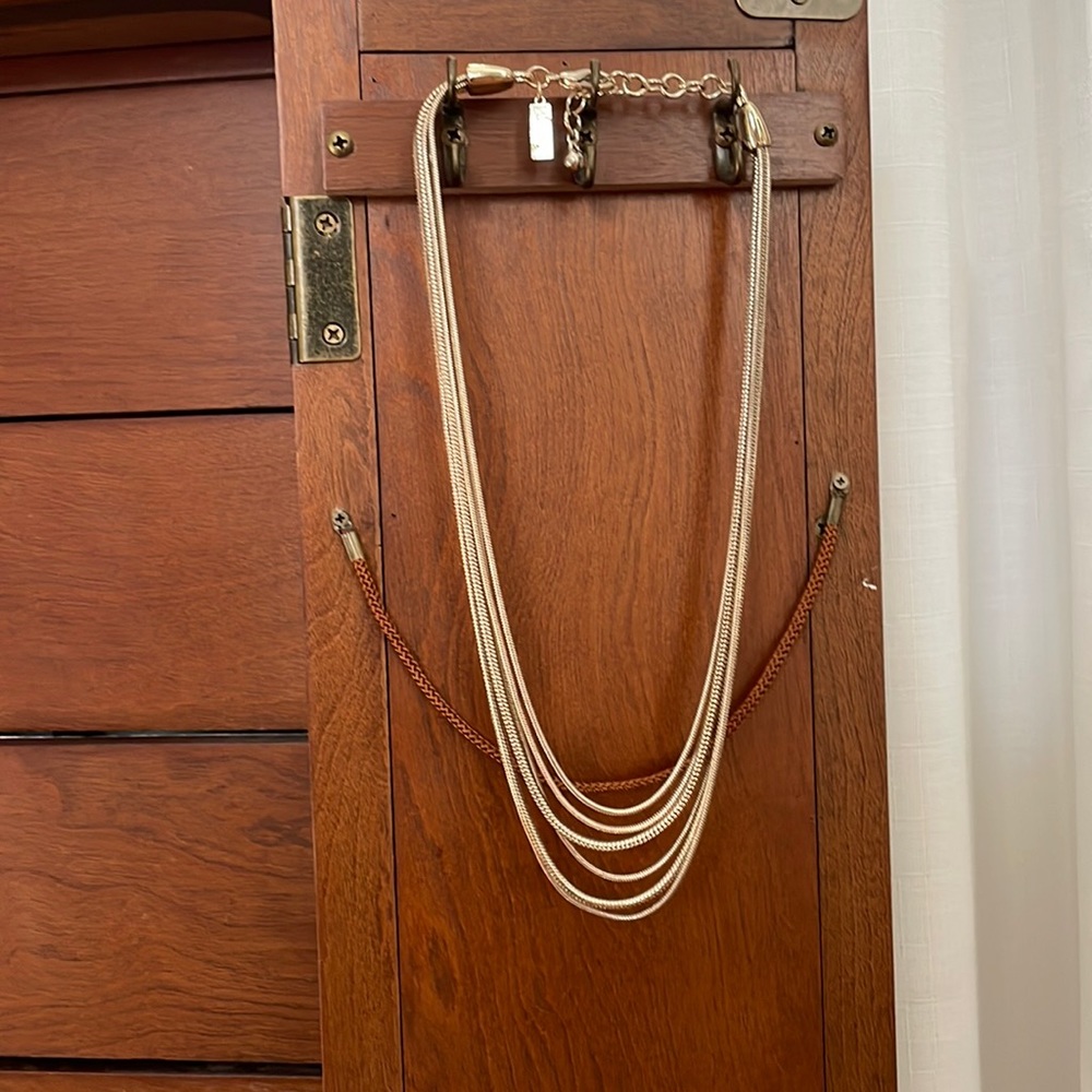 The Limited gold multi-chain necklace